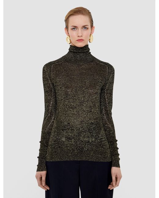 Joseph Black Leblanc Lurex Knit Jumper