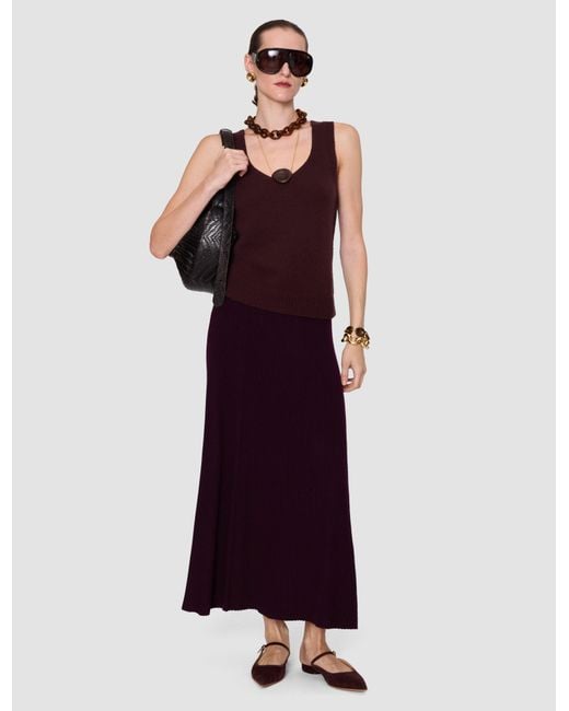 Joseph Purple Helius Compact Milano Skirt