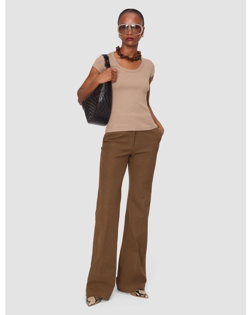 Joseph Natural Saba Cotton Rib Top