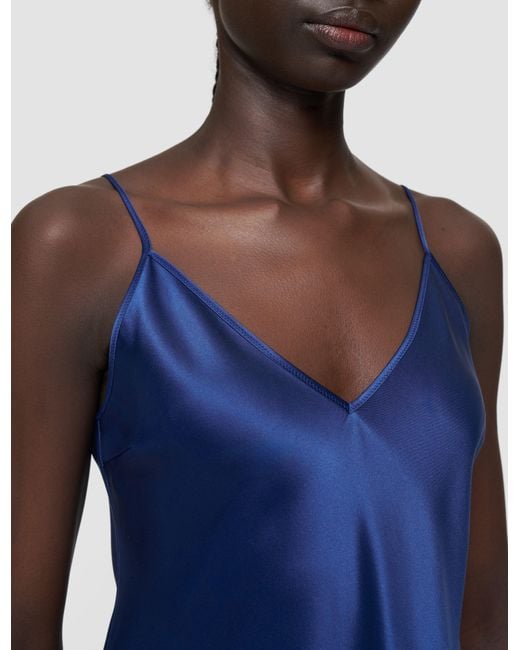 Joseph Blue Clea Silk Satin Camisole