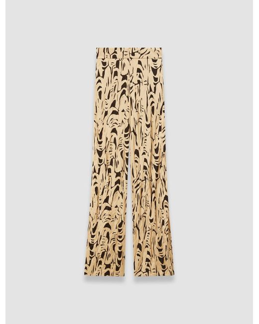 Joseph Metallic Dijon Printed Crinkle Trousers