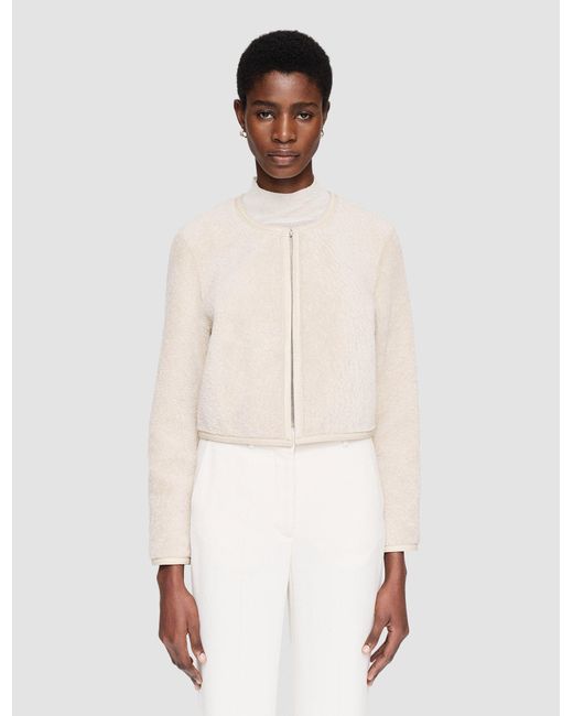 Veste Maurice Réversible En Peau Lainée Embossée Joseph en coloris White
