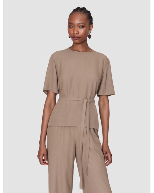 Joseph Natural Atheris Crepe Blouse