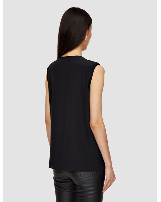 Joseph Black Bley Crepe De Soie Silk Blouse