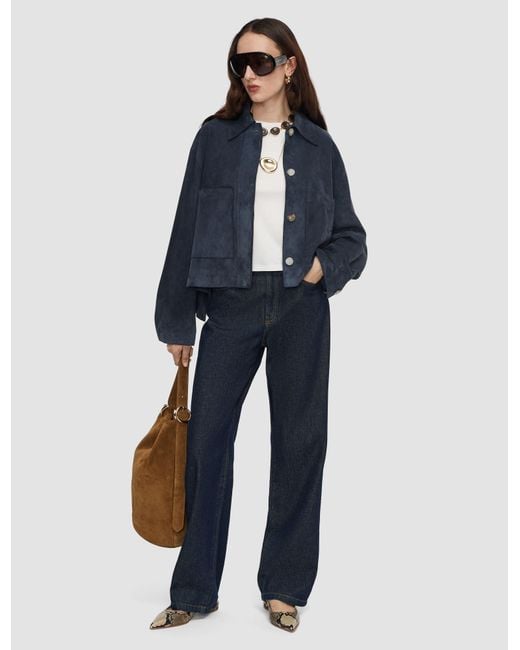 Joseph Blue Aitna Light Suede Jacket