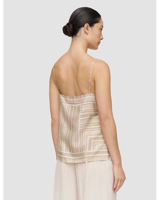 Joseph Natural Stace Printed Silk Camisole