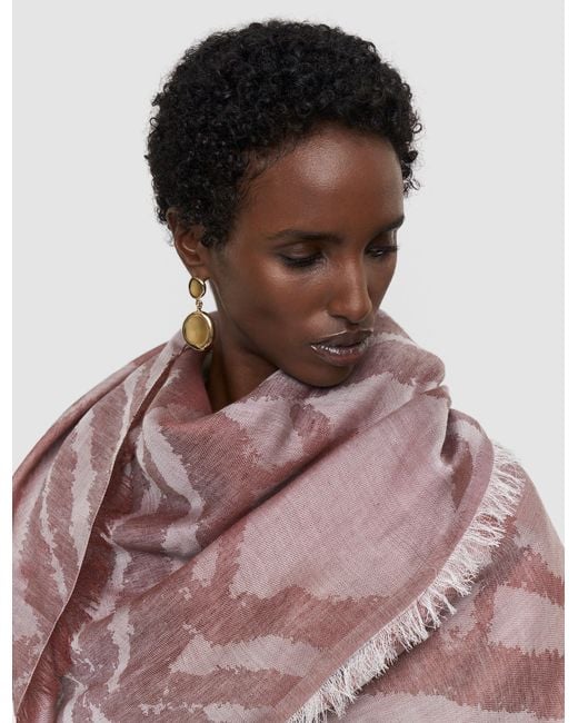 Joseph White Azalea Wool Cashmere Scarf