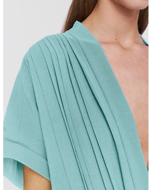 Joseph Blue Sofia Airy Plissé Jumpsuit