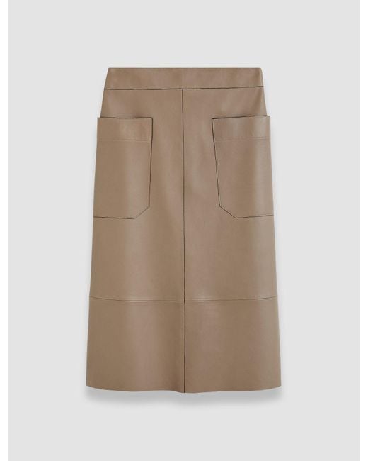 Joseph Natural Blomfield Nappa Leather Skirt