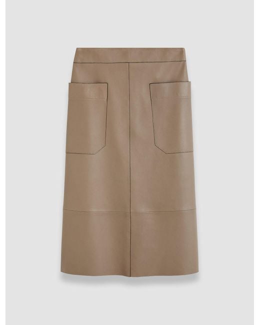 Joseph Natural Blomfield Nappa Leather Skirt
