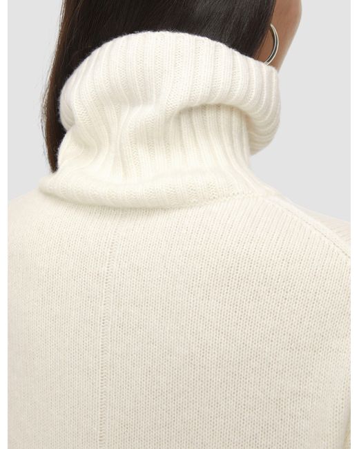 Joseph Natural Open Cashmere High Neck Jumper