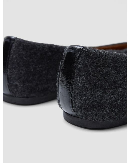 Joseph White Textured Wool Ballerinas