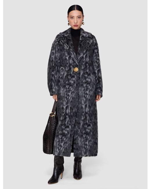 Joseph Blue Dale Brushed Wool Coat