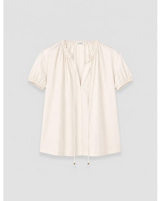 Joseph Natural Cindy Cotton Sateen Blouse