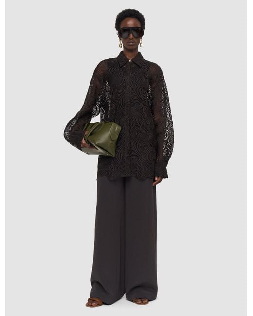 Joseph Black Nyla Corded Lace Blouse