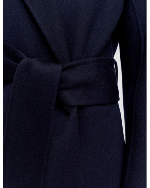 Joseph Blue Costana Double Face Cashmere Coat