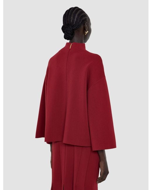 Joseph Red Larrey Compact Milano Knit Top