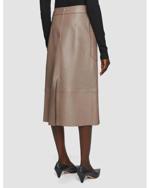Joseph Natural Blomfield Nappa Leather Skirt