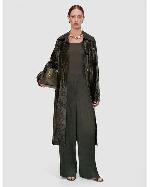 Joseph Green Amber Pleated Satin Trousers
