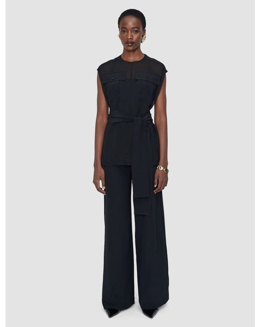 Blouse Kniza En Mélange De Soie Joseph en coloris Black