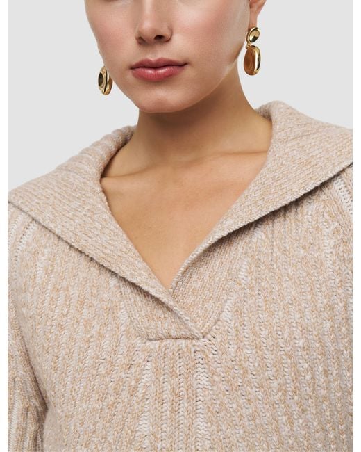 Joseph White Robby Mouliné Merino Knit Jumper