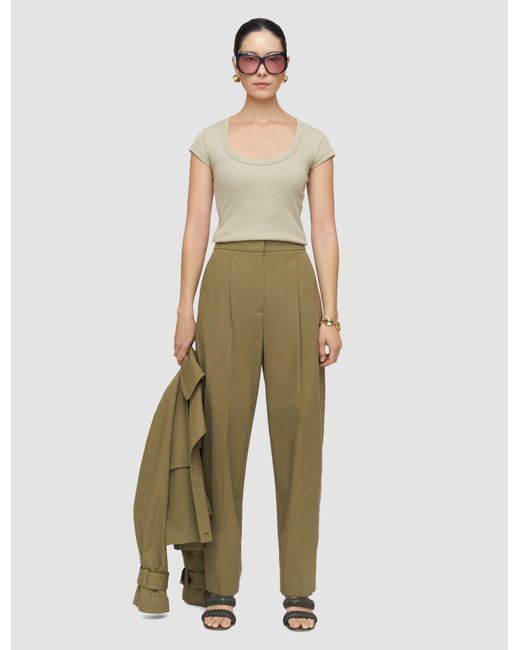 Joseph White Paver Light Cotton Trousers