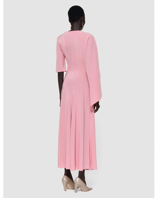 Joseph Pink Joya Satin Twill Dress