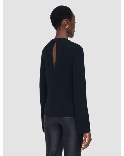Joseph Blue Fabiola Fluid Jersey Blouse
