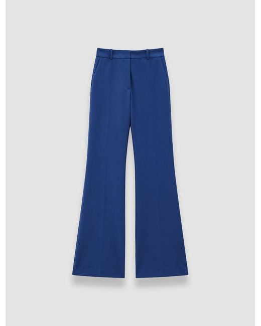Joseph Blue Bi-Stretch Toile Tafira Trousers