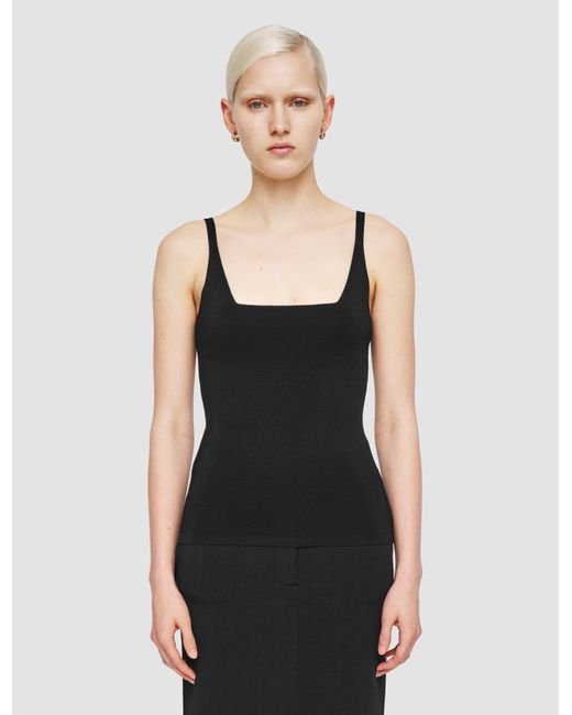 Joseph Black Milano Knit Stretch Vest Top