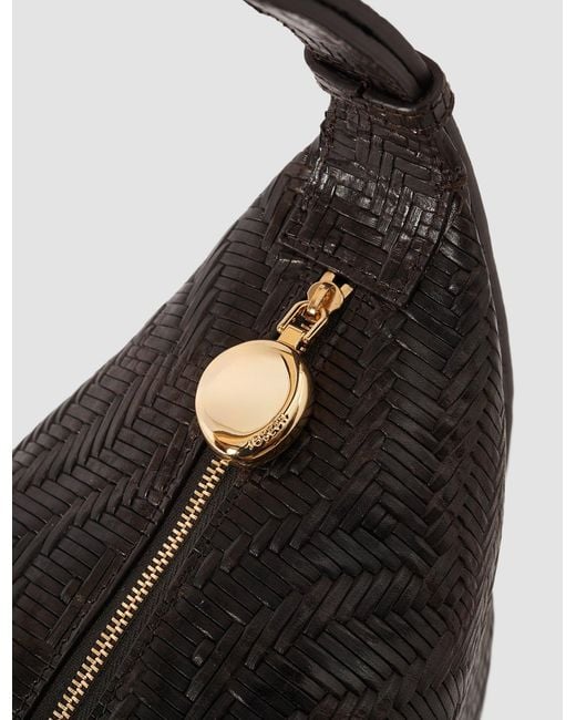 Joseph Blue Large Bean Woven Leather Bag