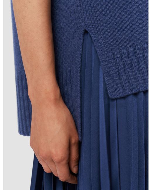 Joseph Blue Open Cashmere Vest