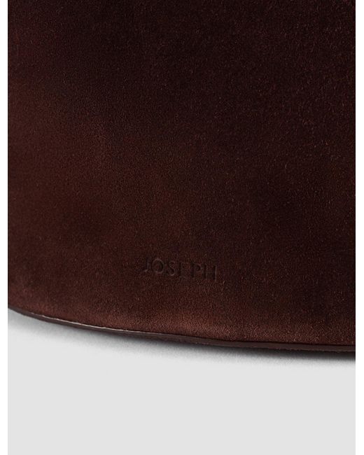 Joseph Brown Mini Bucket Suede Bag