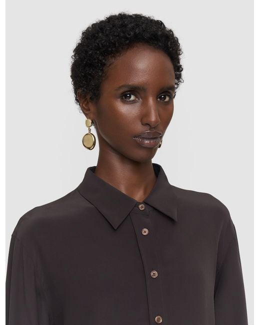 Joseph Brown Joe Crepe De Chine Silk Blouse