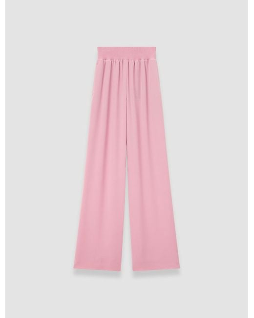 Joseph Pink Nour Satin Twill Trousers