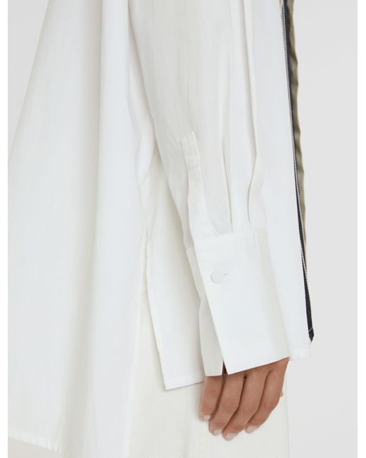 Joseph White Bacar Poplin Colour Block Shirt