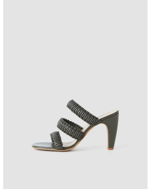 Joseph Green Noor Braided Leather High Heel Sandals