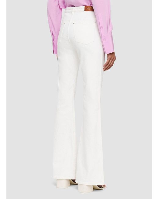 Joseph White Denim Stretch Bond Trousers