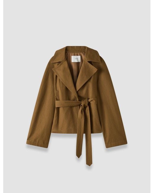Joseph Natural Leda Cotton Twill Jacket