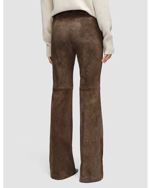 Joseph Natural Tafira Suede Stretch Trousers