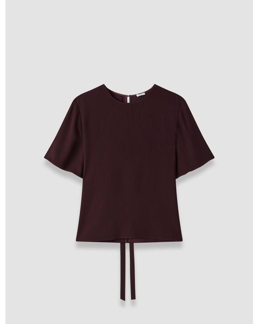 Joseph Red Atheris Crepe Blouse