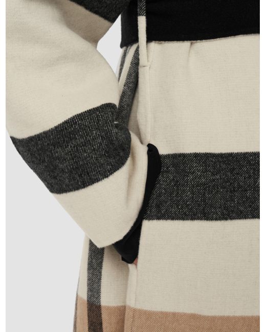 Joseph White Merton Reversible Check Wool Coat