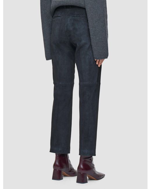 Joseph Blue Coleman Suede Stretch Trousers