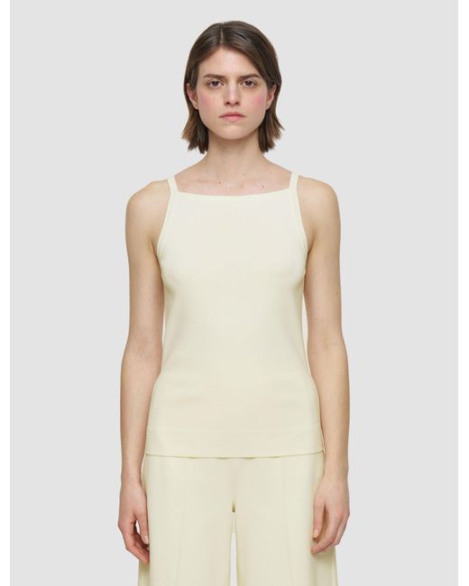 Gilet En Maille De Viscose Stretch Joseph en coloris White