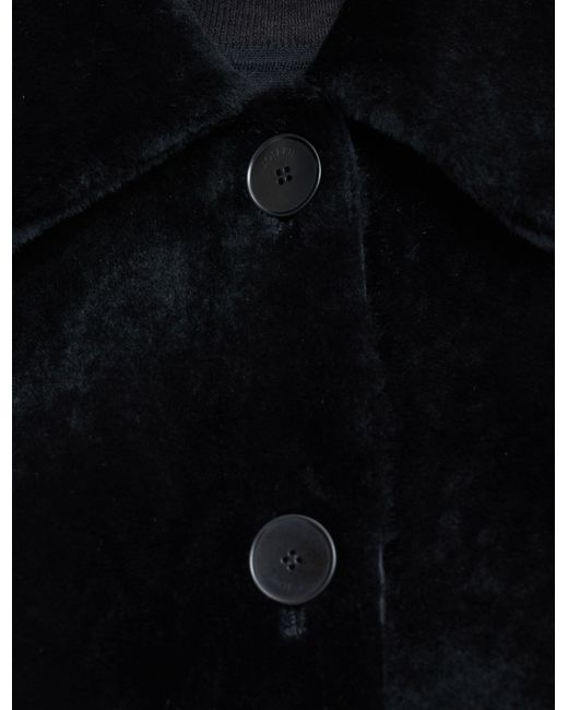 Joseph Black Alloway Reversible Soft Shearling Jacket
