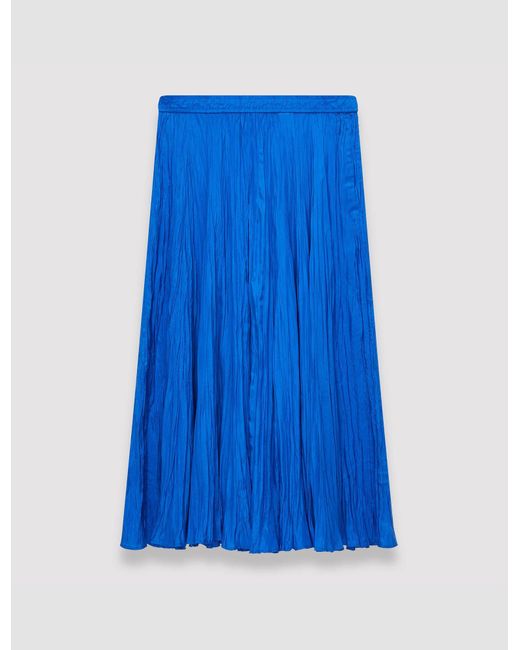 Joseph Blue Silk Habotai Sully Skirt