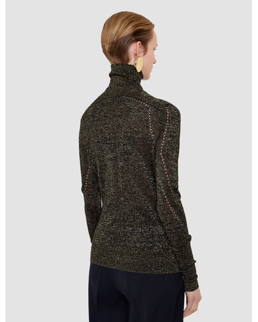 Joseph Black Leblanc Lurex Knit Jumper