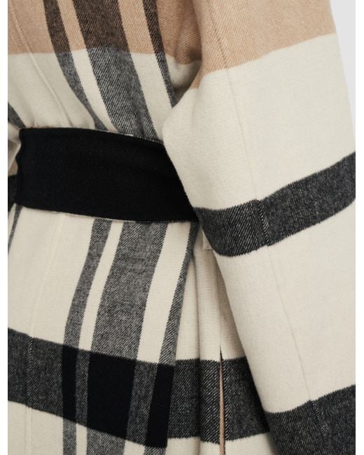 Joseph White Merton Reversible Check Wool Coat