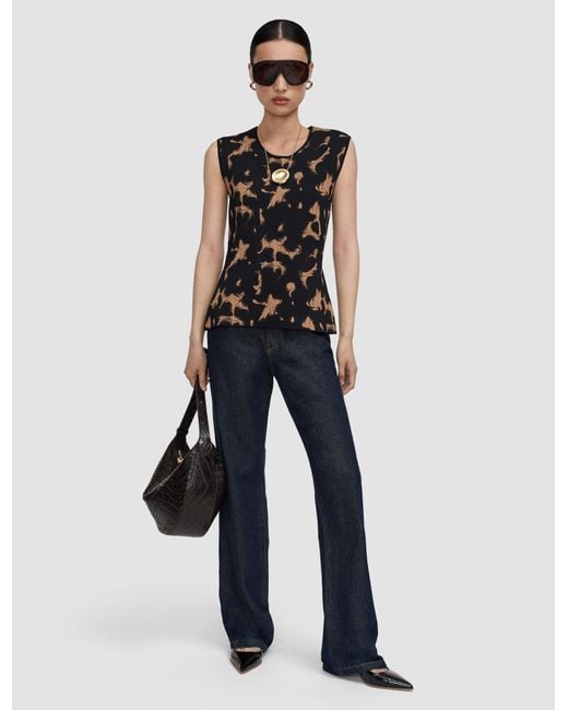 Joseph Blue Acis Tortoiseshell Knit Tank Top
