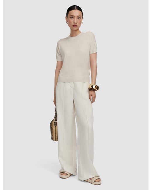 Joseph Natural Jana Silk Knit Top